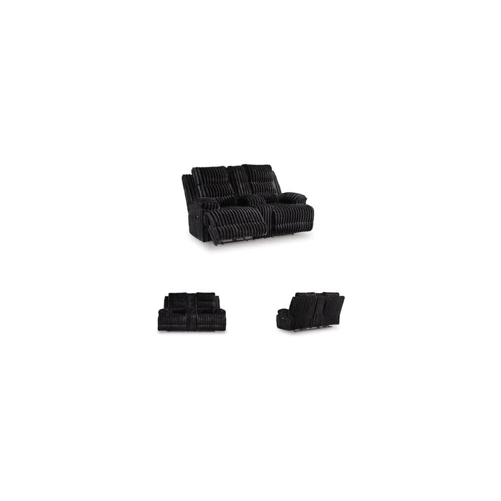 Power Reclining Loveseat with Console, Higgesbee