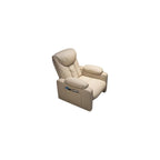 PU Leather Recliner Chair Simple Style Exquisite Furniture Genuine Leather Cigar Chair Beanbag Sofa Leisure Computer Gaming Single Sofa Chairs Minimalist Luxury for Household Use Bedroom(Slide+Pedal