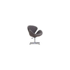 Raspberry Adjustable Swivel Accent Chair with 360° Turn, Polished Chrome Base, Modern Retro Design, Versatile Seat Ideal for Any Room, Set of 1, Blue