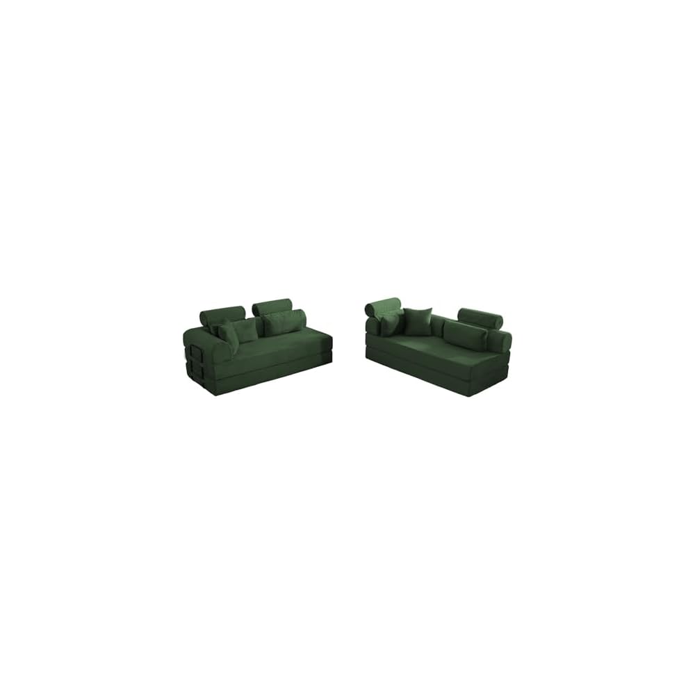 106" L-Shaped Boneless Cloud Sofa with Headrest Pillows and Toss Pillows, Modern Free Combination Modular Foam Sofa Foldable Floor Cloud Couches,No Assembly Required