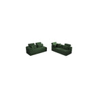 106" L-Shaped Boneless Cloud Sofa with Headrest Pillows and Toss Pillows, Modern Free Combination Modular Foam Sofa Foldable Floor Cloud Couches,No Assembly Required