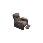 PU Leather Recliner Chair Simple Style Exquisite Furniture Genuine Leather Cigar Chair Beanbag Sofa Leisure Computer Gaming Single Sofa Chairs Minimalist Luxury for Household Use Bedroom(Slide+Pedal