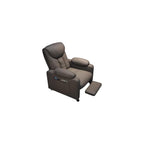 PU Leather Recliner Chair Simple Style Exquisite Furniture Genuine Leather Cigar Chair Beanbag Sofa Leisure Computer Gaming Single Sofa Chairs Minimalist Luxury for Household Use Bedroom(Slide+Pedal