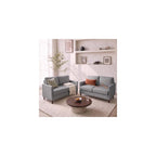 52 in Loveseat Sofa (2 Sets)- Small Couch, Light Grey