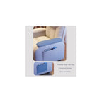 PU Leather Recliner Chair Simple Style Exquisite Furniture Genuine Leather Cigar Chair Beanbag Sofa Leisure Computer Gaming Single Sofa Chairs Minimalist Luxury for Household Use Bedroom(Slide+Pedal
