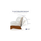 Adjustable Living Room Chair, 3-Position Bean Bag Chair with Frame