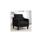 Accent Chair for Living Room, Mid Century Modern Reading Chair for Bedroom, Upholstered Armchair with Side Pockets, Comfy Single Sofa Side Chair for Office, Apartment, Small Room, Light Brow