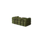 78" Corduroy Convertible Sofa Bed with Pull-Out Bed, Olive Green
