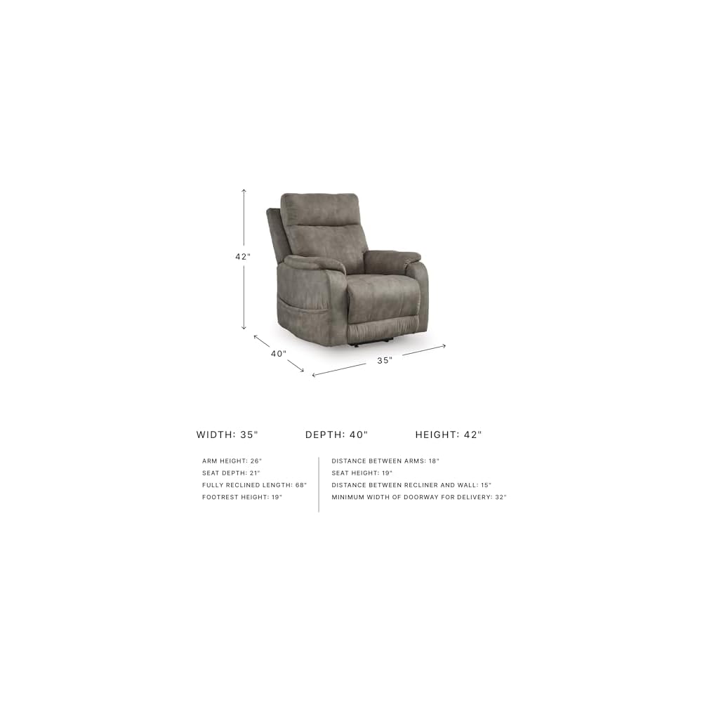 Dual Motor Power Lift Recliner, Heat & Massage