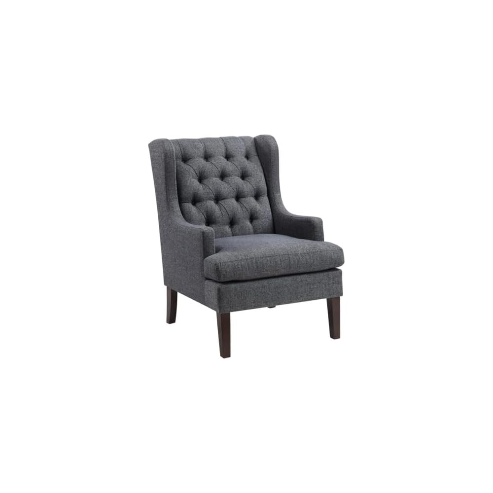 Quent Textured Accent Chair in Gray