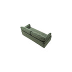 82.6" Corduroy Loveseat Sofa, Mid-Century Modern 2-Seater Couch, Upholstered Corduroy Sofa for Living Room, Bedroom, Green