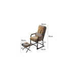 Modern Reclining Armchair with Footrest and Pouf Stylish Space Saving Chair for Bedroom Living Room Dorm Patio – Comfortable & Versatile Seating Solution