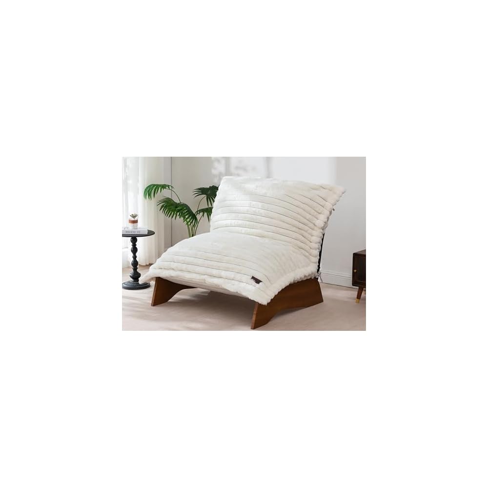 Adjustable Living Room Chair, 3-Position Bean Bag Chair with Frame