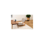 Zen Floor Chair, Beige, Beech Wood Frame, D:22.05" x W:19.69" x H:20.48" x SH:4.73" (56x50x52x12cm), NOC-51BE