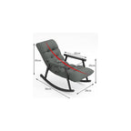 Rocking Chair Nordic Home Single Recliner Casual Lounger Living Room Deckchair Bedroom Balcony Rocking Chair Sofa Lazy Chair (Color : Yellow)