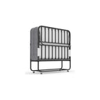 75''x46'' Folding Bed with Mattress for Adults, Large Size Rollaway Folded Bed for Hospital/School/Living Room, Sturdy Frame, Big Space, Comfortable Sleep