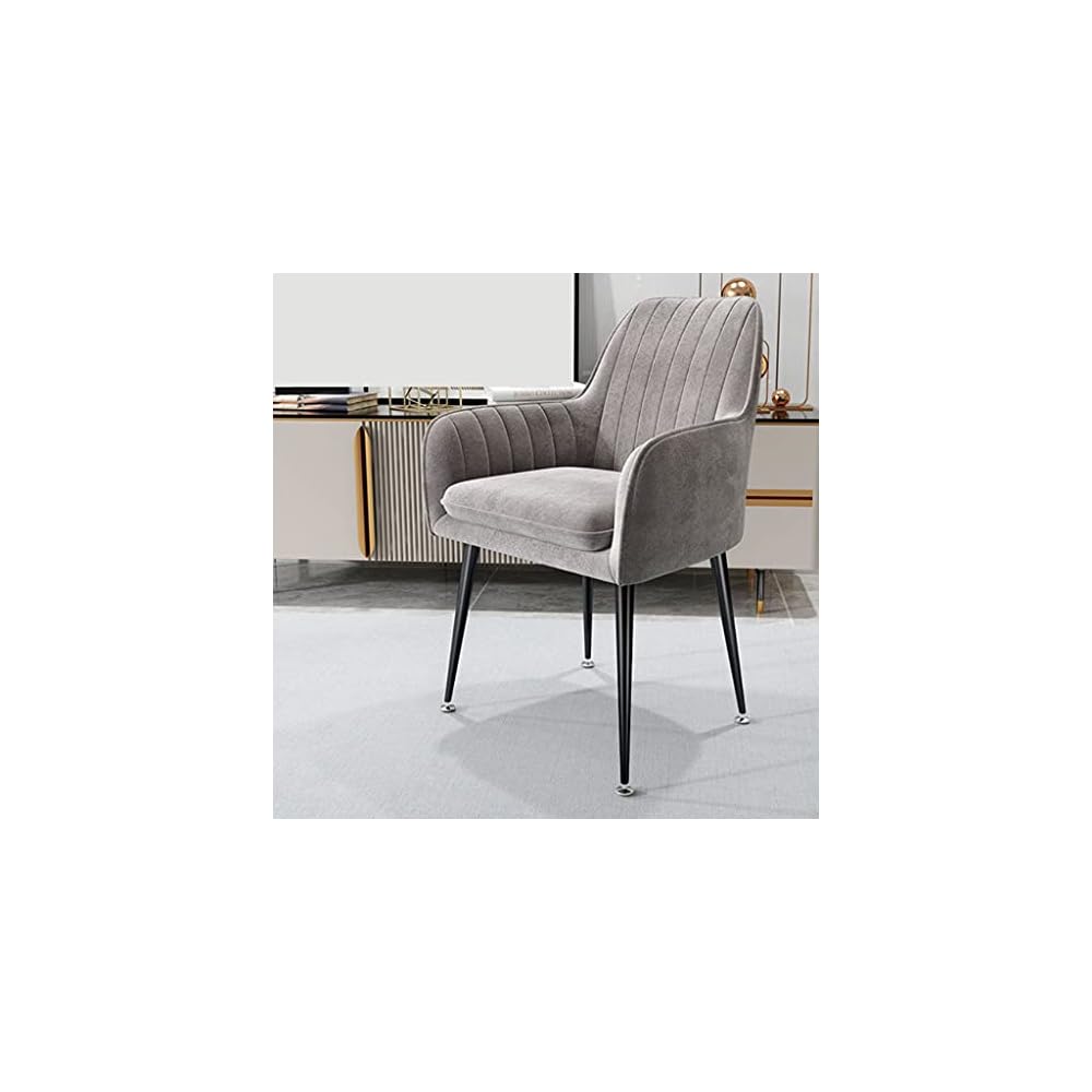 Armchairs Living Room Furniture Sofa Chair Nordic Dressing Chair Plush Light Bedroom Lounge Chairs(Gray)