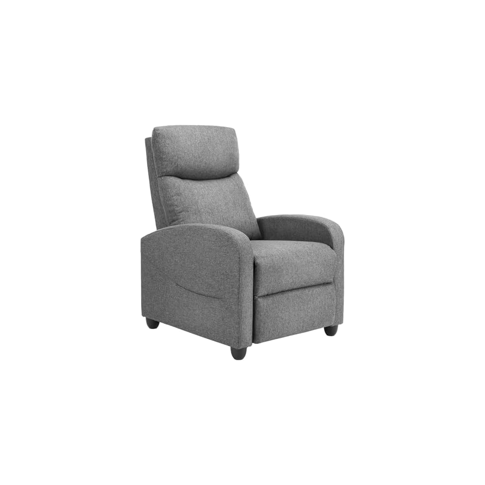 Recliner Chair, 360 Swivel Rocker Chair for Adults, Glider Rocker Recliners, Nursery Chairs for Living Room, High Back, Upholstered Deep Seat, Classical Brown