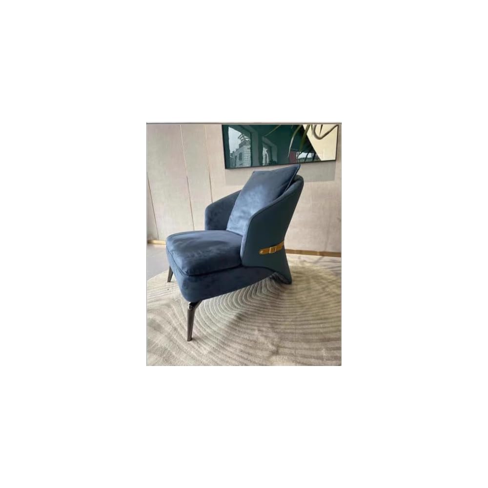 Italian Minimalist Upholstered Leisure Accent Armchair