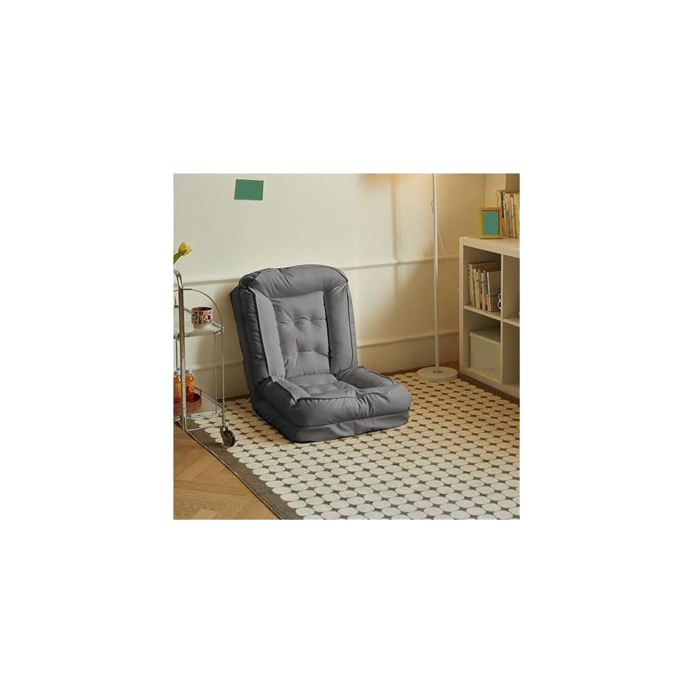 Folding Sofa Bed, Simple Lazy Chair with Multifunctional Cushion, Perfect for Bedroom, Balcony, Living Room, Leisure Room (Pink,23.6in)