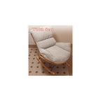 Rocker Glider Chair Rocking Chair with Ottoman Accent Upholstered Chair Modern Living Room Chair Balcony Leisure Chair Adult Sofa Chair with Thick Cushion (Color : Orange+Beige)