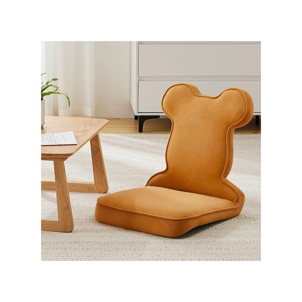 LSLYTQ Floor Chair, Floor Chair Lazy Sofa Chair, Legless Chair with Back Support, Home Bay Window Lazy Backrest Chair, Meditation Floor Seating for Living Room, Bedroom, Balcony Meditation Chai