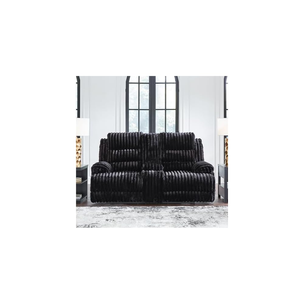 Power Reclining Loveseat with Console, Higgesbee