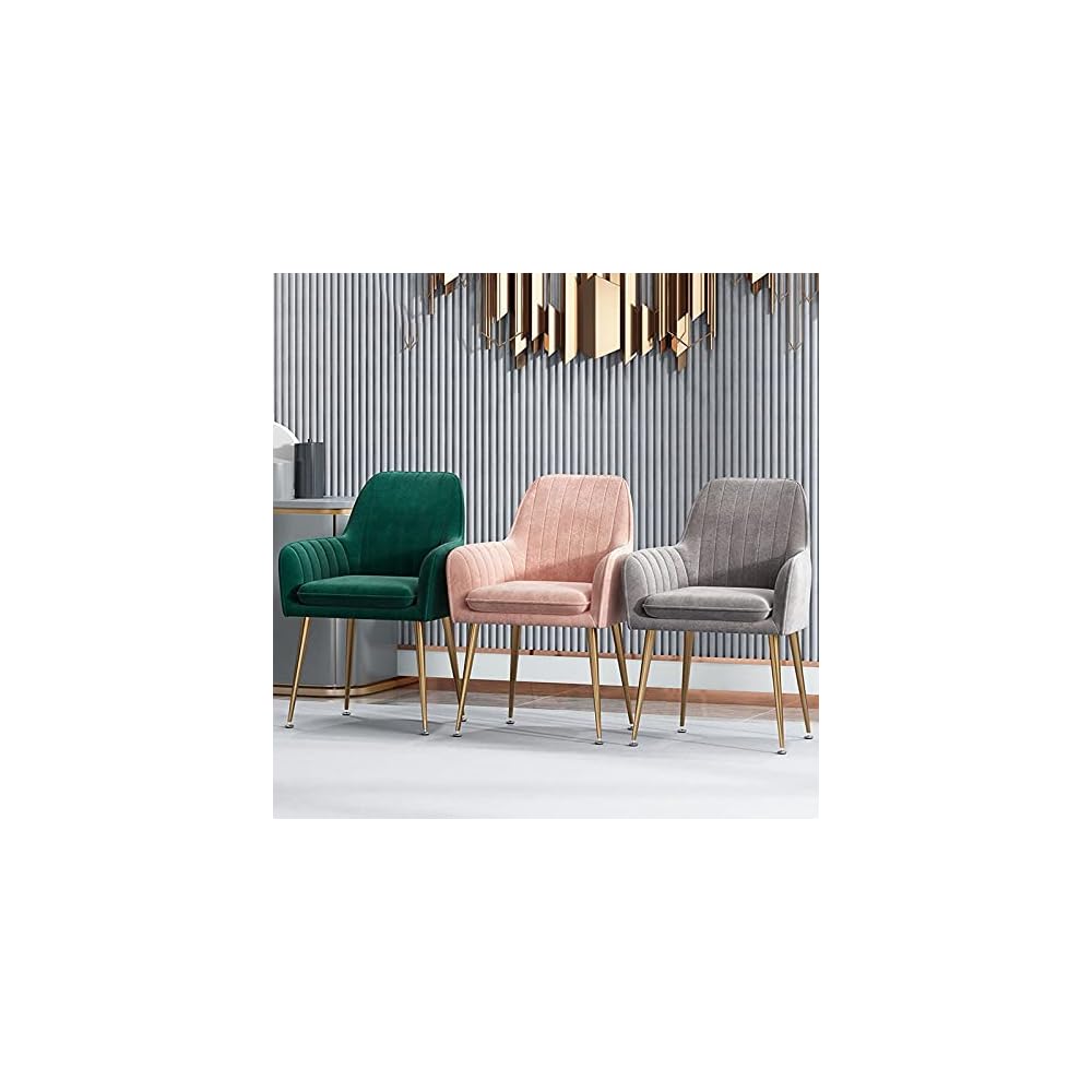 Armchairs Living Room Furniture Sofa Chair Nordic Dressing Chair Plush Light Bedroom Lounge Chairs(Gray)