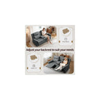 Loveseat Recliner Sofa, Reclining Loveseat Couch, Reclining Couch with Console, USB Port, US Outlets, and Cup Holders, 2-Seater Sofa for Living Room