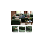 113" Oversized Modular Sectional Sofa, L Shaped Comfy Cloud Couch Sectional with Removable Cover, Wide Deep Seat Modern Sofa, Couches for Living Room, Bedroom and Apartment, Chenille, Green
