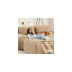 Modular Sectional Sofa Boneless Couch Corduroy Cloud Couch, Modern Deep Seat Sectional Couches for Living Room, 82" Loveseat Apartment Sofa Small Couches for Small Spaces, No Assembly(Camel)