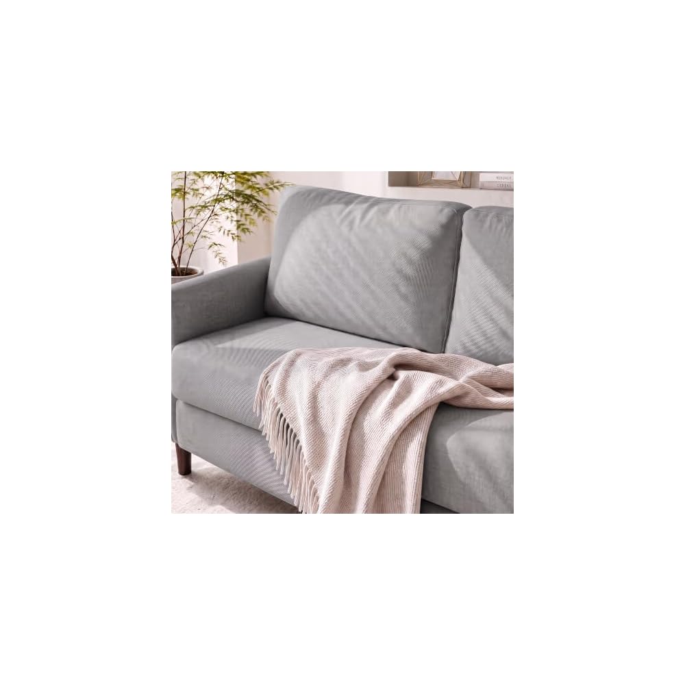52 in Loveseat Sofa (2 Sets)- Small Couch, Light Grey