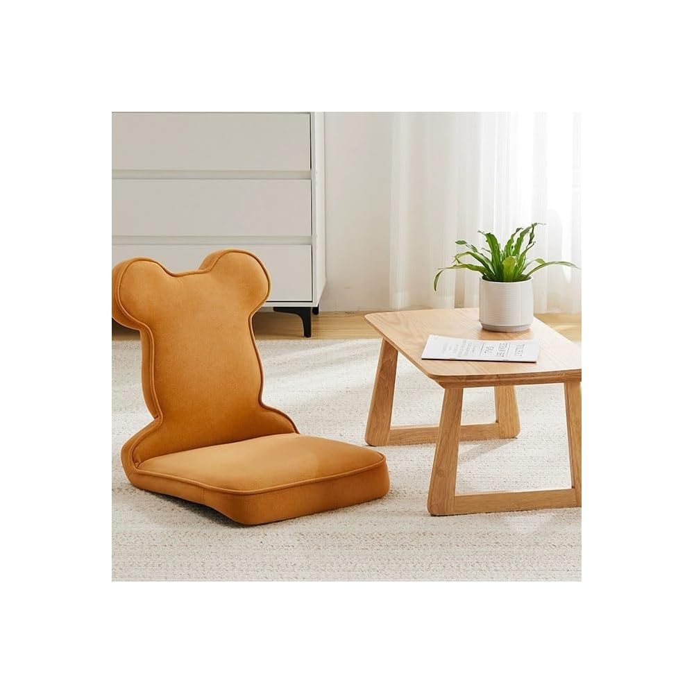LSLYTQ Floor Chair, Floor Chair Lazy Sofa Chair, Legless Chair with Back Support, Home Bay Window Lazy Backrest Chair, Meditation Floor Seating for Living Room, Bedroom, Balcony Meditation Chai