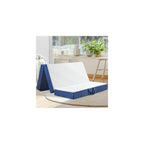 Foldable Mattress Queen Size, 6" Trifold Mattress Futon Murphy Bed,White