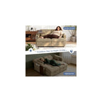 66.33'' Sleeper Sofa Bed Full Size, 3in1 Convertible Couch for RVs, Taupe