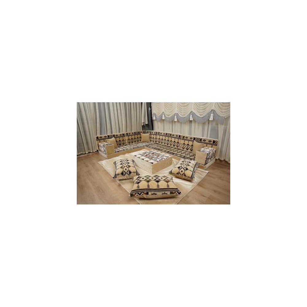 Traditional Floor Majlis Cushions – Modular Diwan Sectional Seating