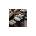 Modern Adjustable Backrest Loun Chair with Metal e – Comfortable Armchair with Footrest and Side kets for Living Room and Bedroom