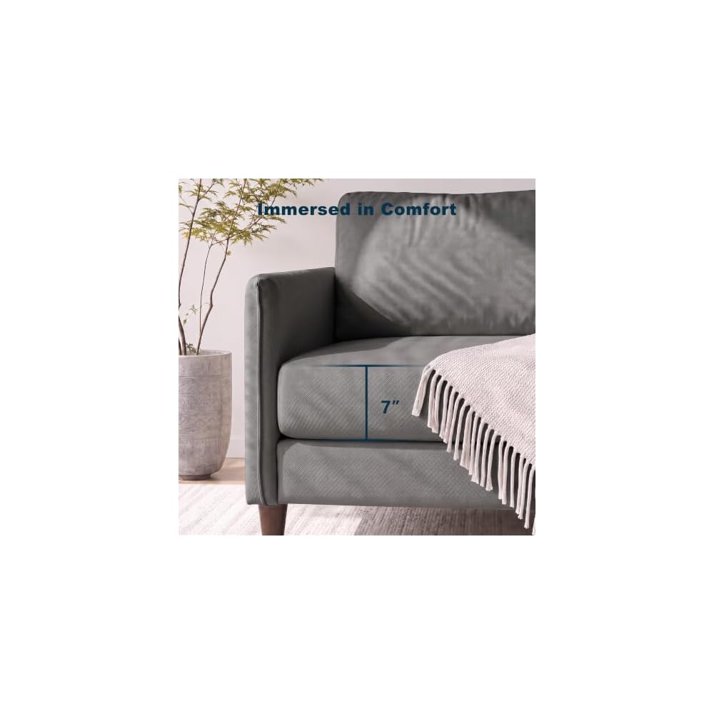 52 in Loveseat Sofa (2 Sets)- Small Couch, Light Grey