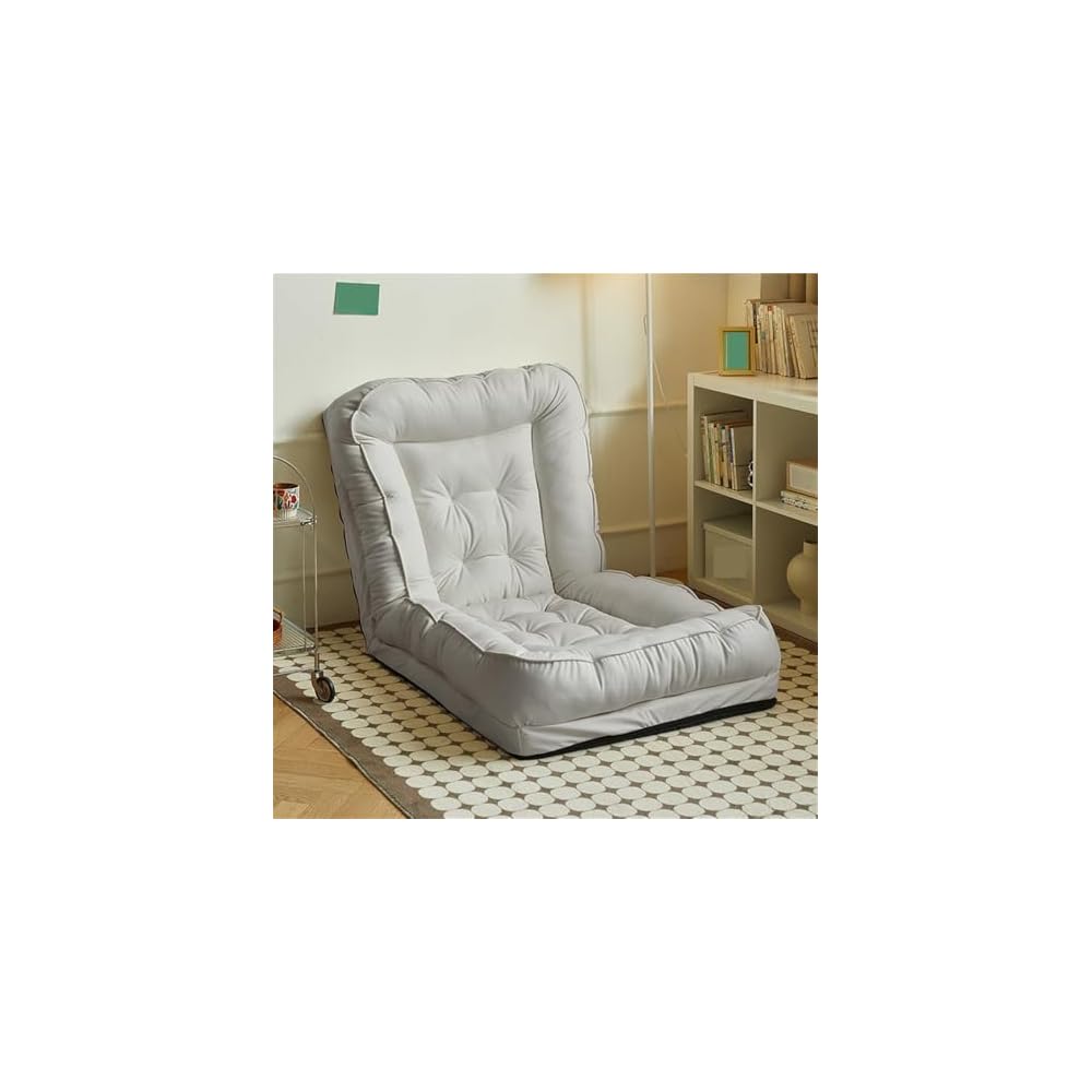 Folding Sofa Bed, Simple Lazy Chair with Multifunctional Cushion, Perfect for Bedroom, Balcony, Living Room, Leisure Room (Pink,23.6in)
