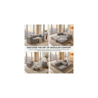 79" Convertible Sofa Bed, 4-in-1 Corduroy Boneless Futon Couch, Folding Sleeper Sofa, No Assembly Floor Couch for Living Room, Bedroom, Apartment, Grey