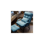 Modern Adjustable Backrest Loun Chair with Metal e – Comfortable Armchair with Footrest and Side kets for Living Room and Bedroom