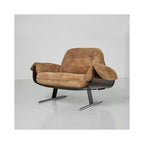 Modern Minimalist Upholstered Armchair, Wooden Frame Lounge Chair with Soft Cushion Seating for Living Room, Bedroom, Study (Dark Gray)