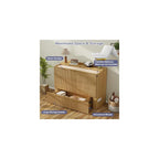 Full Size Murphy Bed Cabinet: Oak Foldable Murphy Bed