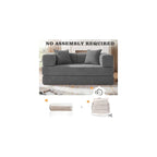 63" Convertible Futon Sofa Bed Boneless Couch for Living Room
