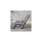 Fuji Boeki 60283 Chair Single Seater Sofa, 42 Tiers Gear, Reclining Function, 4-Way Seat Cushion, Cot, Ottoman, Width 26.4 x Depth 22.8 x Height 27.6 x Height 27.6 inches (67 x 58 x 70 cm), Gray