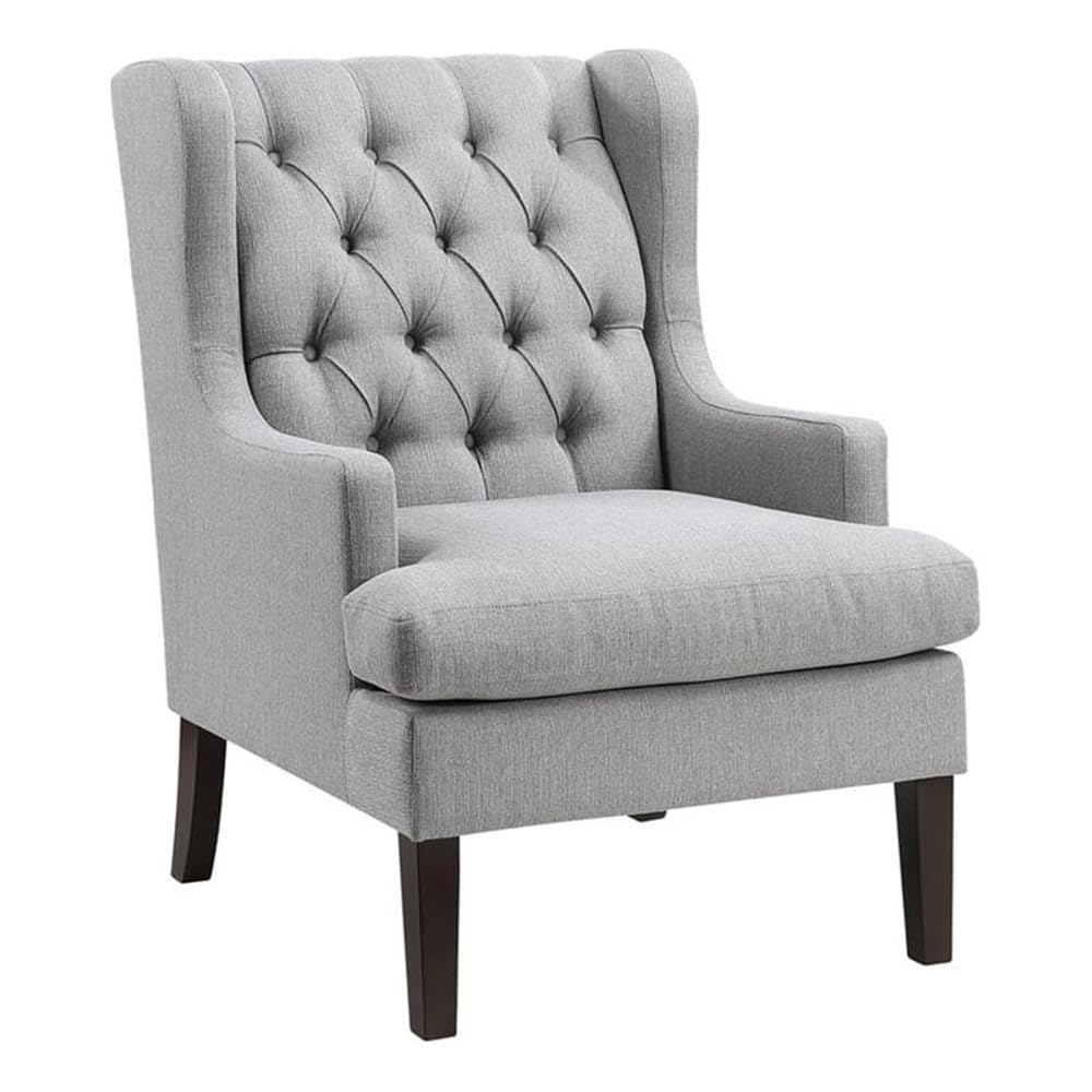 Quent Textured Accent Chair in Gray