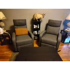Recliner Chair, 360 Swivel Rocker Chair for Adults, Glider Rocker Recliners, Nursery Chairs for Living Room, High Back, Upholstered Deep Seat, Classical Brown