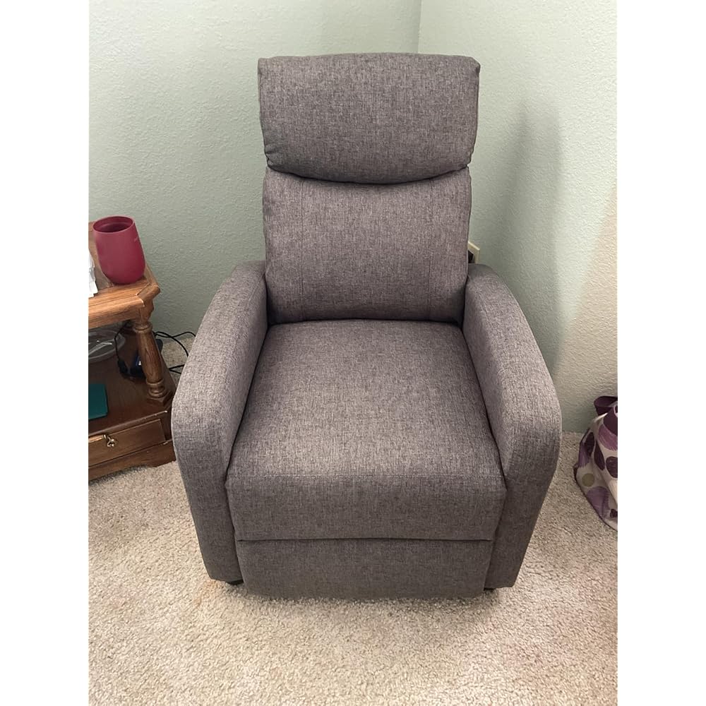 Recliner Chair, 360 Swivel Rocker Chair for Adults, Glider Rocker Recliners, Nursery Chairs for Living Room, High Back, Upholstered Deep Seat, Classical Brown