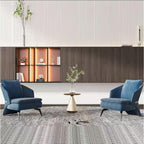 Italian Minimalist Upholstered Leisure Accent Armchair
