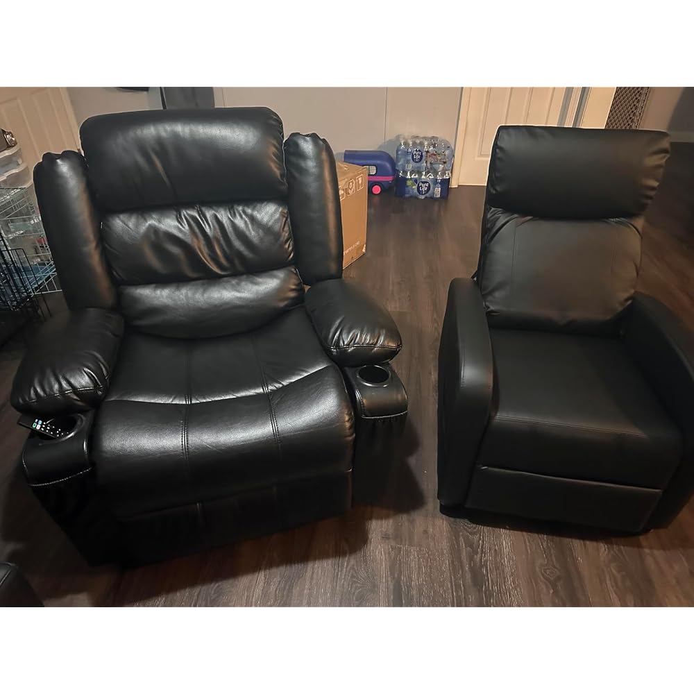 Recliner Chair, 360 Swivel Rocker Chair for Adults, Glider Rocker Recliners, Nursery Chairs for Living Room, High Back, Upholstered Deep Seat, Classical Brown